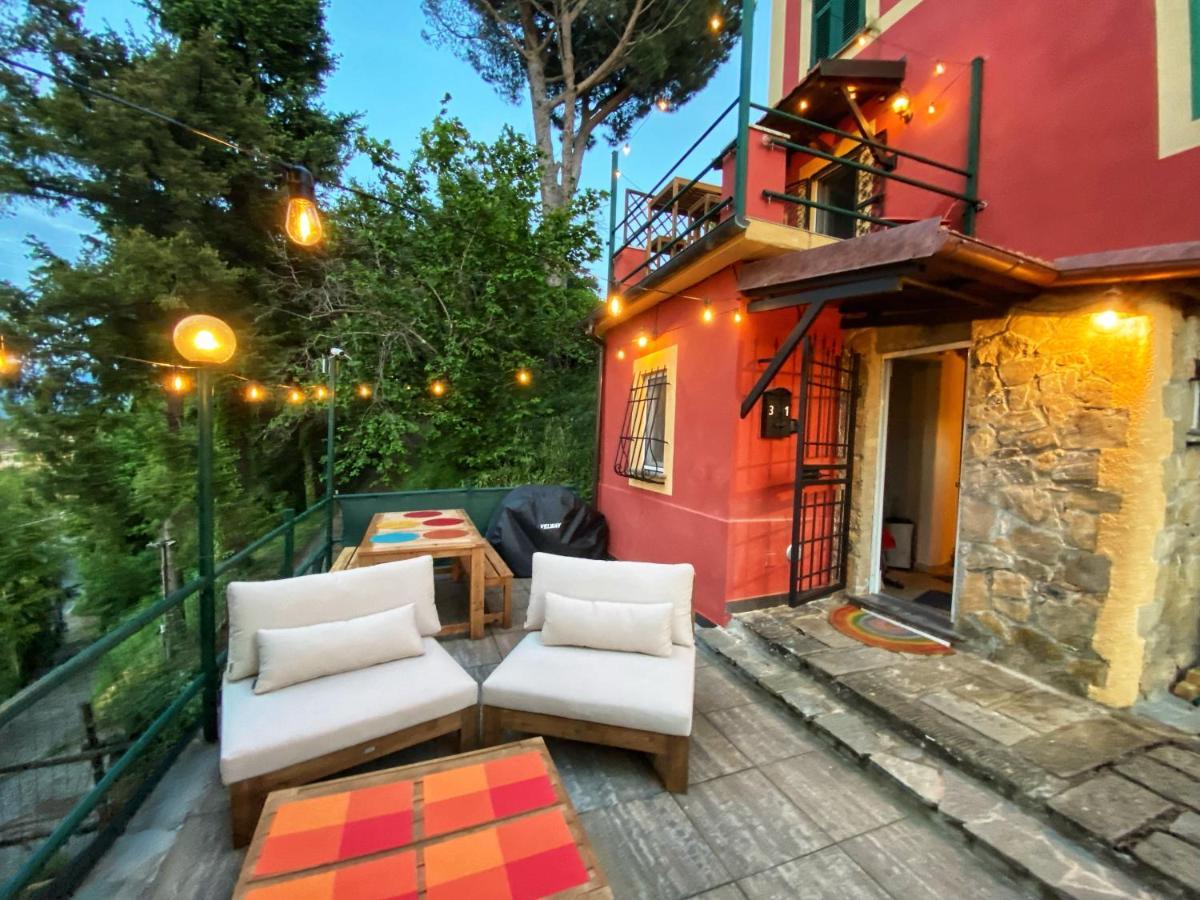 La Casa Rossa Arcola Con Vista Villa Exterior photo